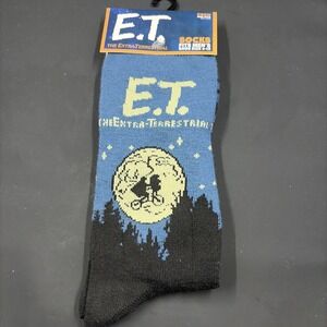 ET Movie Extra Terrestrial 2 Pair Men's Novelty Crew Socks Fits Men's US 6-12